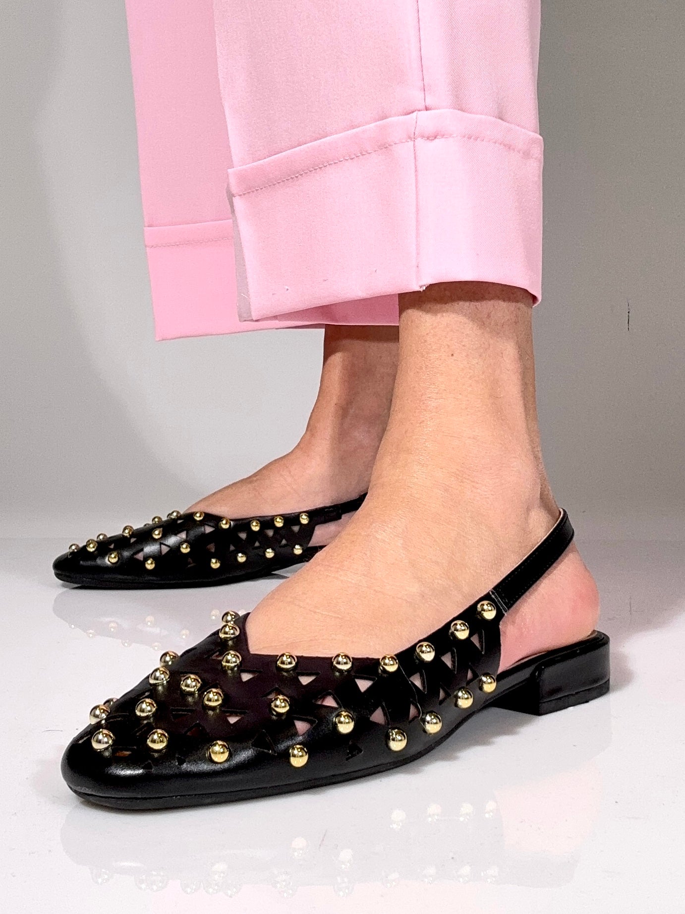 Slingback Nina nero